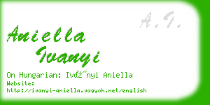 aniella ivanyi business card